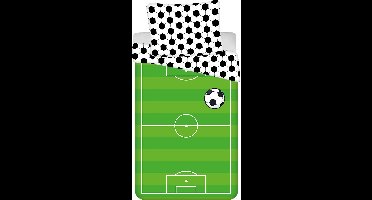 Voetbal Dekbedovertrek veld - Eenpersoons - 140 x 200 cm - Groen