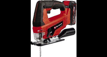 Einhell Accu Decoupeerzaag TC-JS 18 Li Kit - Power X-Change - 18 V/Li-ion - Slaghoogte: 20 mm - Versteksneden: max. 45° - Incl. 5 zaagbladen - Incl. 2.5 Ah Accu en 1x lader