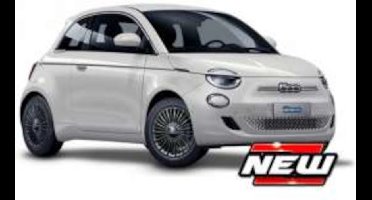 Bburago - Modelauto - Fiat 500 E 2021 Wit