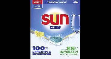 Sun - Vaatwastabletten - All-in 1 - Citroen - 86 Stuks