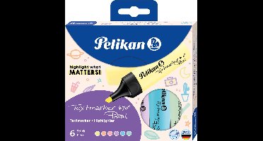 Pelikan Markeerstift 490® Pastel 6 markeerstiften in etui