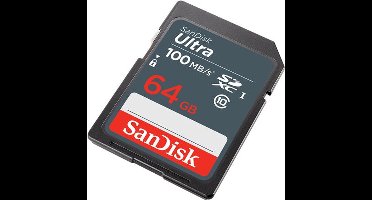 SanDisk Ultra Flashgeheugen - 64 GB - SDXC - UHS-I - Klasse 10