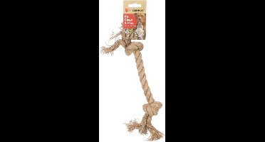 Flamingo - Hondenspeelgoed - Touw Met 2 Knopen - 33CM