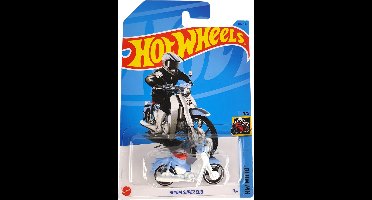 HOT WHEELS HONDA SUPER CUB BLUE/WHITE 87/250 HW MOTO 3/5 1:64
