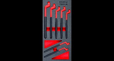 Ringsleutelset foam tray 8- 19mm EV 7 delig MW Tools MWERI8197
