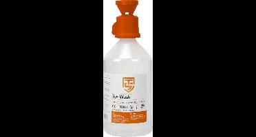 Technosafety Oogspoelfles - Oogdouche - 500 ML - NaCl 0,9% - Circa 4 jaar houdbaar
