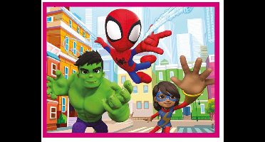 Clementoni - 12 Blokken Puzzel - Spidey and his Amazing Friends - 6 afbeeldingen - Vanaf 3 jaar