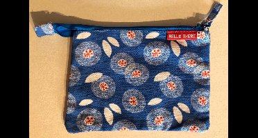 Lannoo Graphics - toilettasje 'Hello There' - blauw/rood