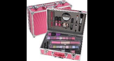 Roze Make Up Koffer Meisjes Met Inhoud 38-Delig - Cosmetica Set Kinderen – Roze Beautycase Meisjes - Vegan
