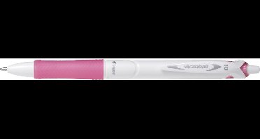 Pilot balpen Acroball Pure White roze