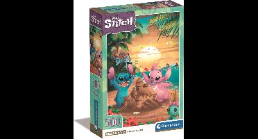 Clementoni - Puzzel - 500 Stukjes - Disney Stitch - Compact Box