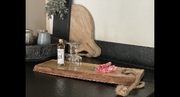 Borrelplank "Hendrik" S naturel mango 45x16x1,5cm