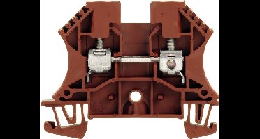 Weidmüller WDU4BR WEI VERB.KLEM 4MM2 BRUIN per 100