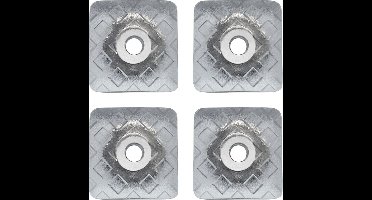 Purepeak Meubelverhogers Set 4 Stuks - Tafelpoot verhoger - 22 x 22 mm - Trillingsdempers - Transparant