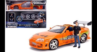 Brian's Toyota Supra Die Cast Kit "Fast & Furious 1:24 Oranje Jada Toys