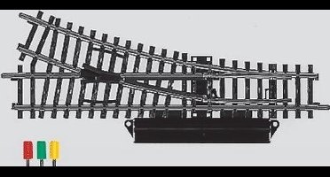 H0 Märklin K-rails (zonder ballastbed) 2263 Wissel, Rechts 168.9 mm 2 stuk(s)