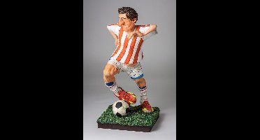 Voetballer - beeldje – sport – polyresin - sports – Guillermo Forchino – 11x11x20 cm