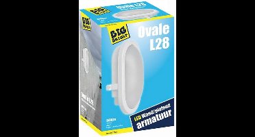 Big Bright Ovale L28 LED Plafond/Wandlamp 12W 4000K 840LM 22cm