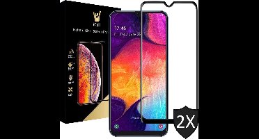 Screenprotector geschikt voor Samsung A50 - 2x FullGuard Screen Protector
