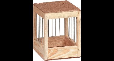 Flamingo Vogelaccessoire Nestkastje - Bruin - 12 x 12x 13.5 cm