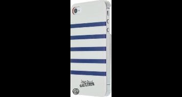 Jean Paul Gaultier Backcover Apple iPhone 4/4S White/Blue