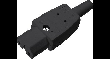 Kaiser Apparaatstekker Zwart - 3-pens