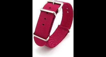 Premium Pink Nato strap 22mm - Horlogeband Roze