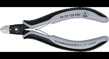 Knipex 79 22 125 ESD Zijsnijtang Ronde-kop 125mm ESD