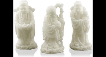 Sneeuwkwarts Beeldjes Fu Lu Sho (Set van 3)
