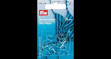 Prym Bikinisluiting - 1 pak van 2 stuks - transparant plastic - sluiting voor bikini aannaaibaar