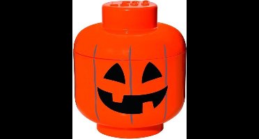 Lego Opbergbox Head S Pumpkin Oranje
