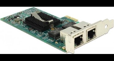 Delock PCI Express x1 Card 2 x RJ45 Gigabit LAN i82576