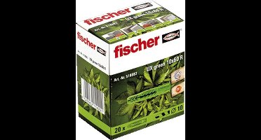 FIS univ plug UX green, kunstst, le 60mm, boorgatdiameter 10mm