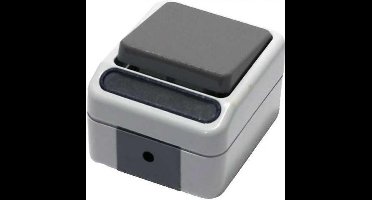 SCHNEIDER ELECTRIC Merten Aquastar wandschakelaar 1-voudig, spatwaterdicht, wissel | GRIJS