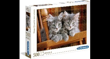 Clementoni - Puzzel - 500 Stukjes - Twee Kittens - High Quality Collection - Vanaf 10 jaar