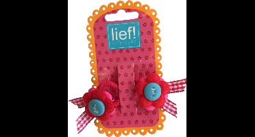 Bloemetjes Elastiekjes Rood/Blauw - Lief Lifestyle