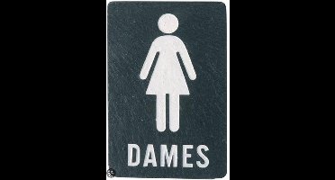 Esschert Design - Leisteen deurplaat 'dames' DP003