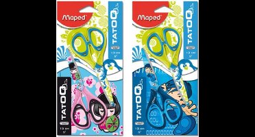 Maped schaar Tatoo Child blister met 2 stuks