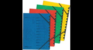 herlitz easyorga ordner, A4, karton, 12 vakken, groen, 1 stuk(s)