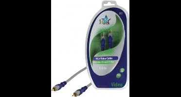 HQ Standaard Rca Mannelijk - Rca Mannelijk 75 Ohm Kabel 5.00 M