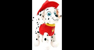 Nickelodeon Knuffel Paw Patrol Marshall 28 Cm Wit/rood