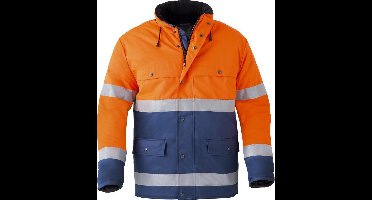 Havep Parka HV ISO20471-2 4133 - Marine/Fluo Oranje - M