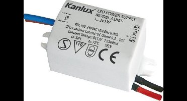 Inbouw Adapter / Voeding 11.5V / 0.35A 3x1W - Kanlux