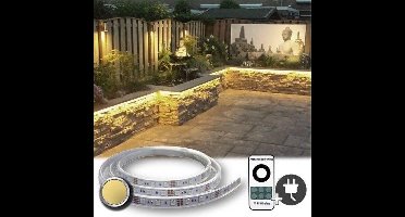 Led strip 10 meter Warm Wit voor buiten complete set