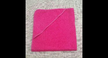Baby badcape / omslagdoek fuchsia roze - 100% katoen - Funnies