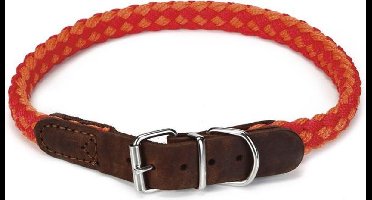 Beeztees Korda - Halsband Hond - Rood/Oranje - 53-59 cm