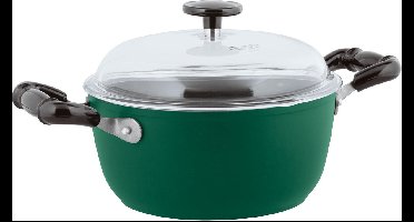 Sambonet Vintage Kookpan - Incl. Deksel - Aluminium - Ø24cm - Groen