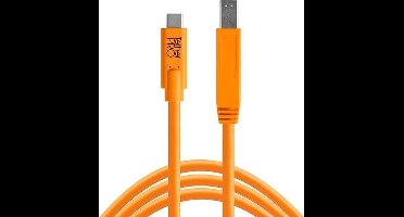 Tether Tools USB-C naar 3.0 Male B 4,60m oranje