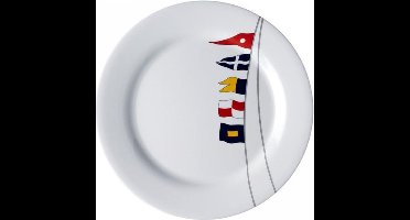 Regata - Plat bord ø 25cm - 6 stuks