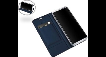 Hoesje geschikt voor Samsung Galaxy S8 Plus / S8+ - Kunstleren Portemonnee Hoesje Blauw - Kunstlederen Wallet Case TPU met Magneetsluiting- Book Case - Flip Cover - Klap - 360 beschermend Telefoonhoesje